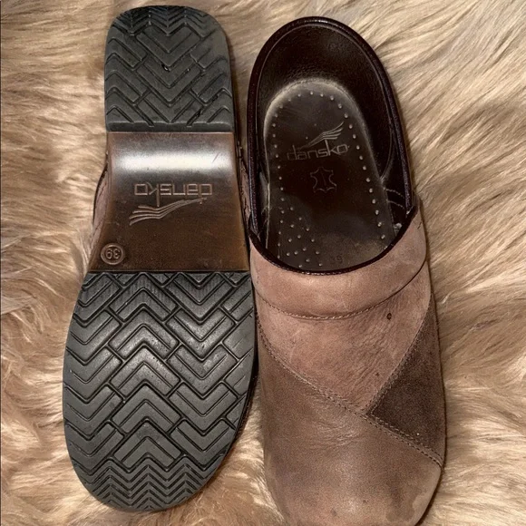 Dansko Brown Leather Mules - Picture 3 of 5